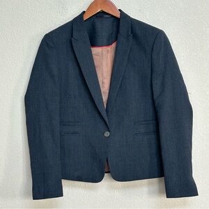 Brook Taverner Women’s Rosewood Blazer UK 14R (US 10) Gray Wool Blend Jacket